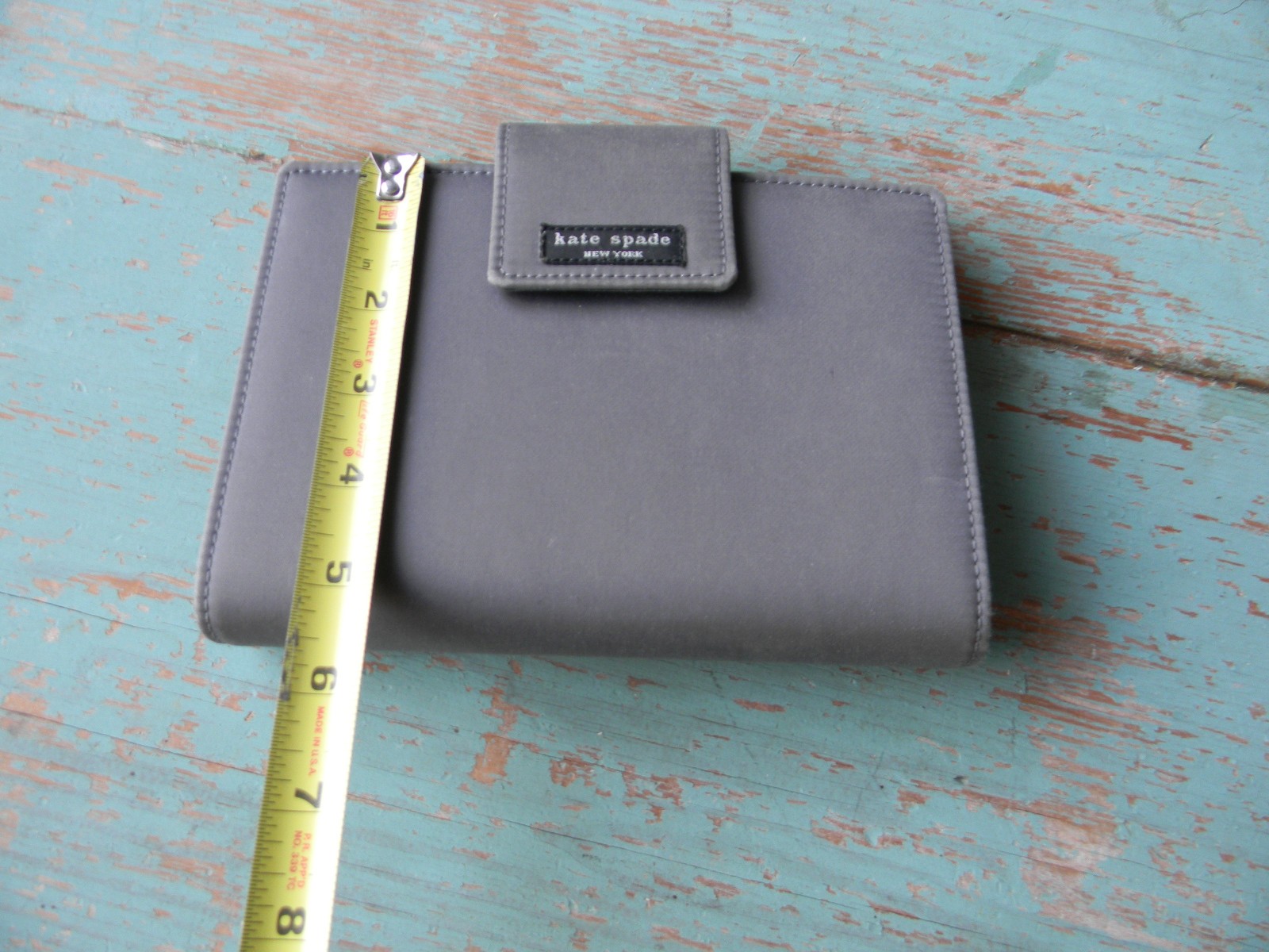 KATE SPADE VINTAGE GRAY NYLON AGENDA/PLANNER ORGANIZER