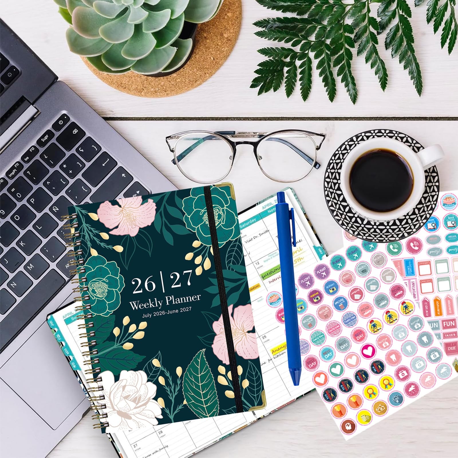 Planner 2026-2027,Agenda 2026 2027, July 2026 to June 2027 Monthly Weekly Cal