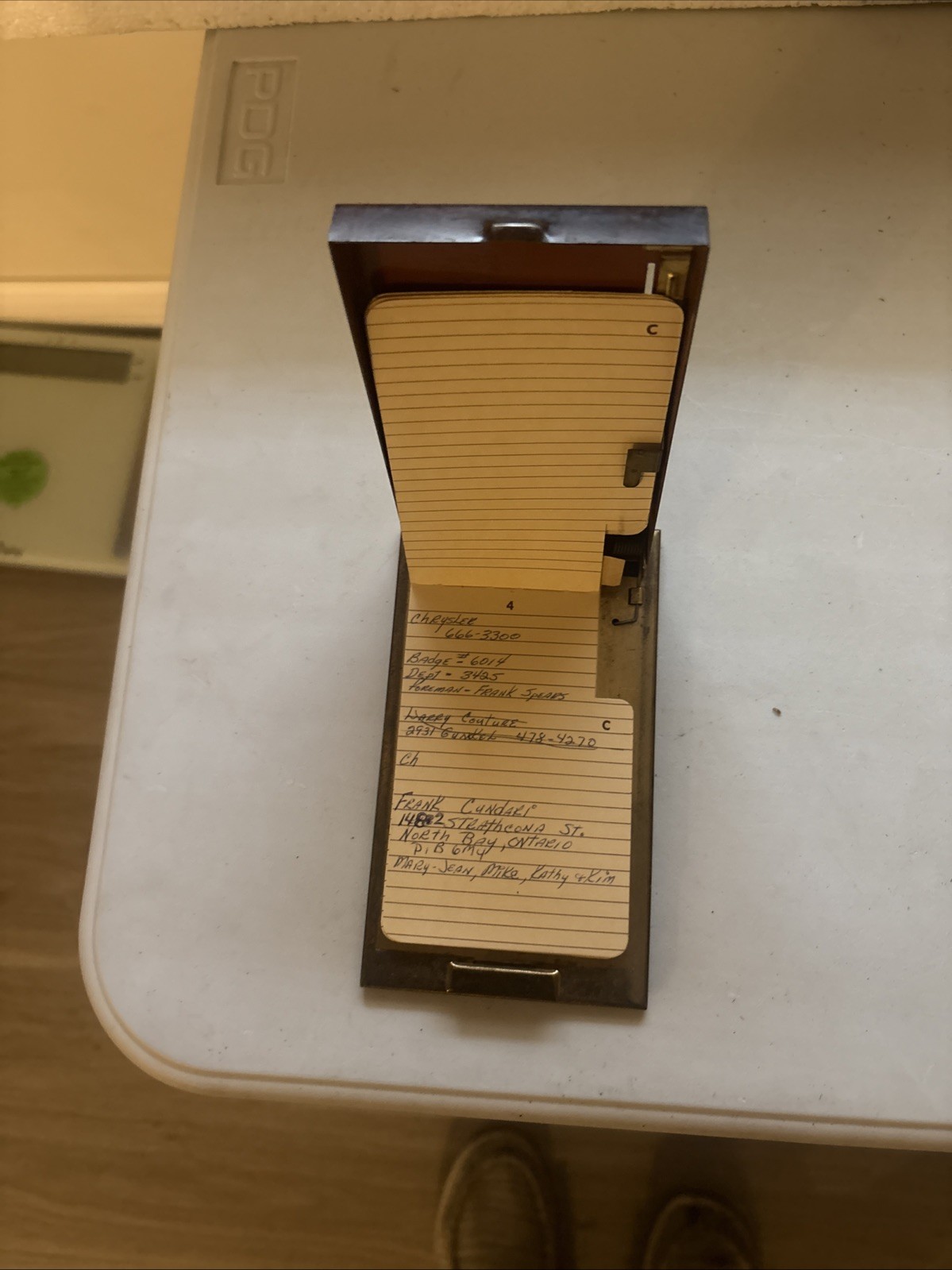 vintage Metal Pop Open Address Telephone Book