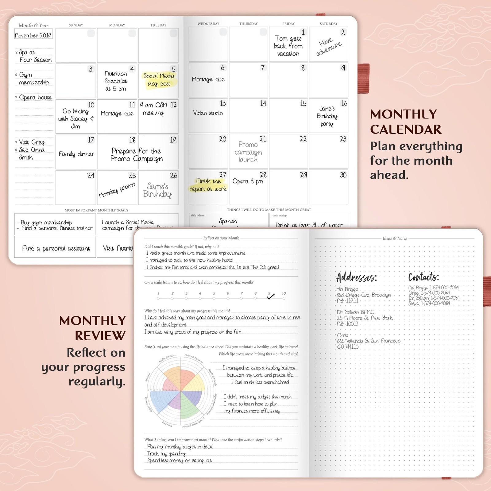 Legend Planner PRO – Deluxe Weekly & Monthly Life Planner to Increase Productivi