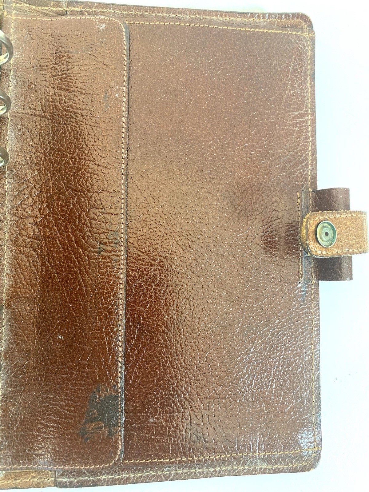 Vtg FILOFAX 4CLF 7/8 Winchester Brown Leather Organizer 6 Ring Binder