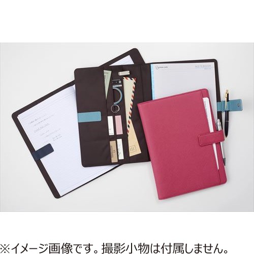 Raymay Fujii B5 Belted Multi Cover Notebook CN255 Navy PU Leather