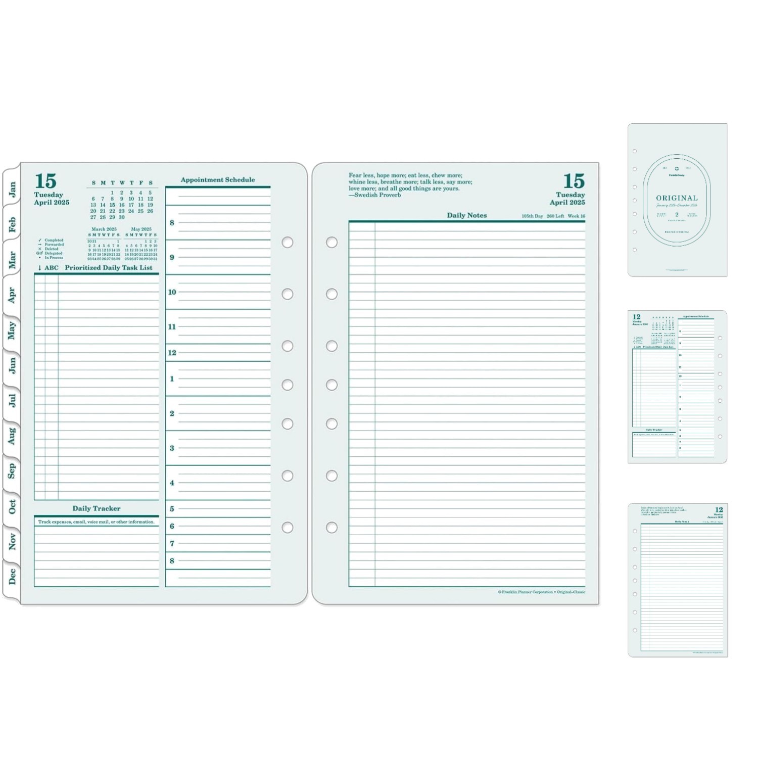 Elevate Your Planning: Two-Page Per Day Ring-Bound Organizer 2026 – Classic Size
