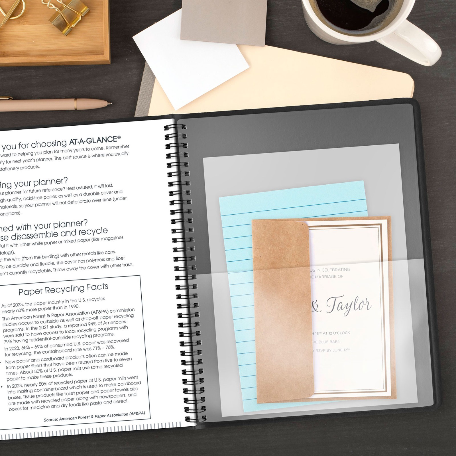 2026 At-A-Glance 70-950-05 Weekly Appointment Book, 8-1/4 x 11″, Black Cover