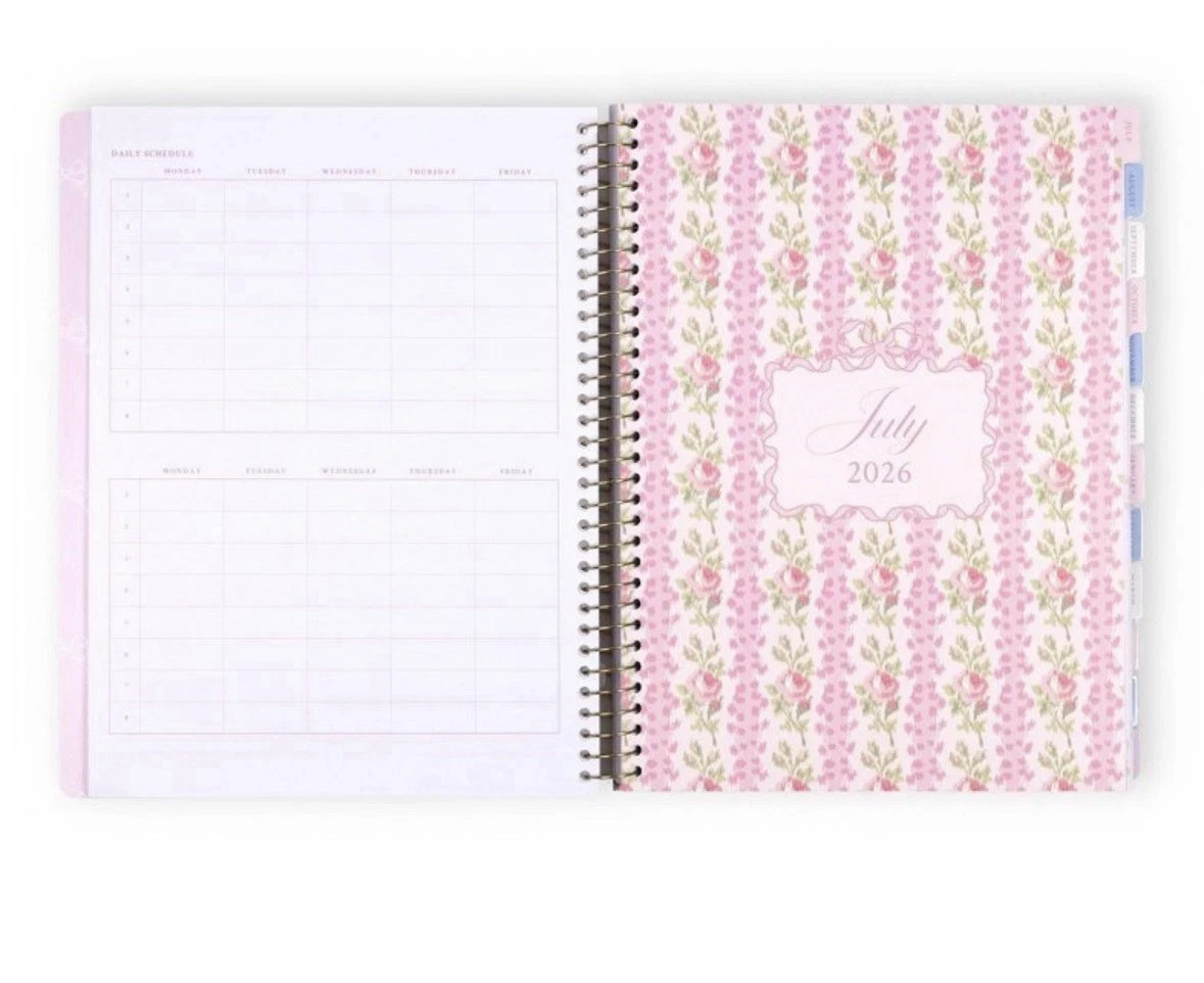 LoveShackFancy x Target Yoobi Floral Teacher Planner Organizer 2026-2027 New