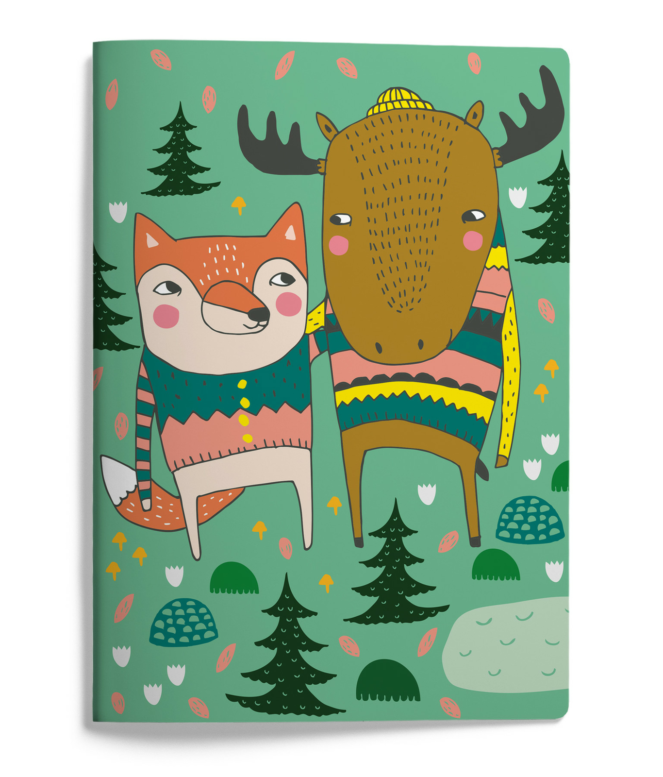 Mira Mallius A5 Notebook 15 x 21 cm 48 pages Fox and Moose