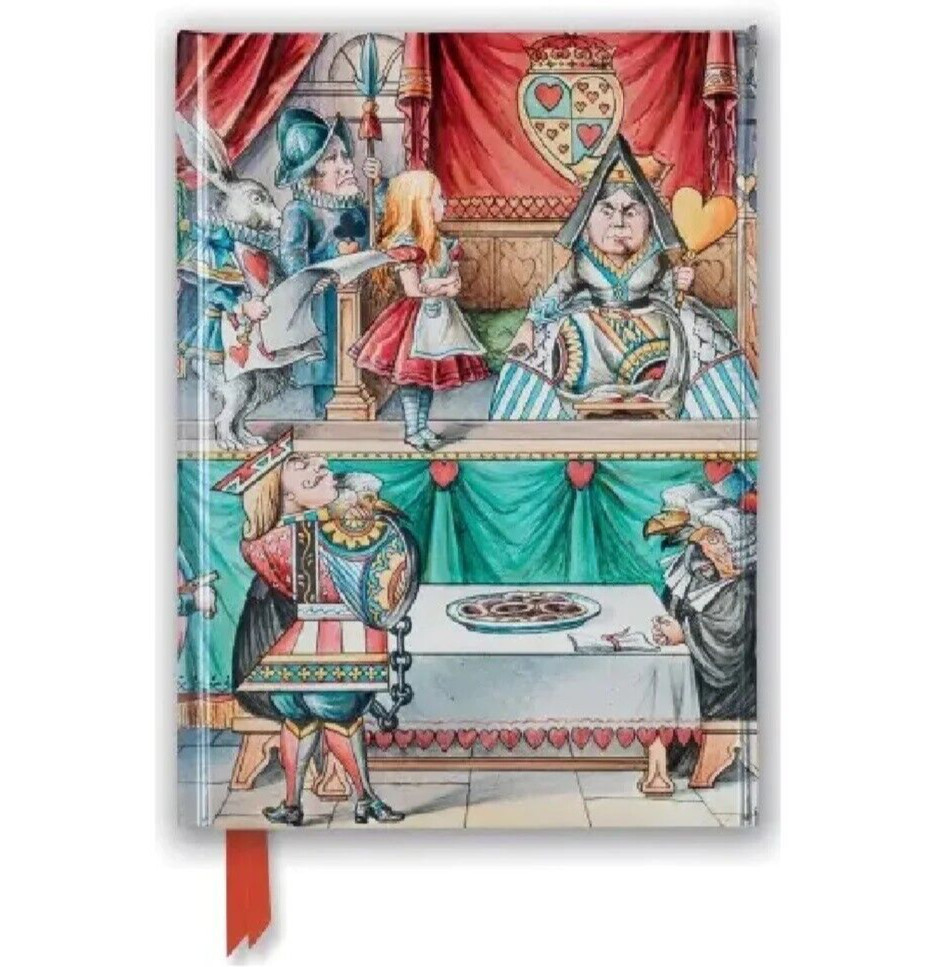 Alice in Wonderland Queen of Hearts Hardcover Writing Journal, 176 Lined Pages