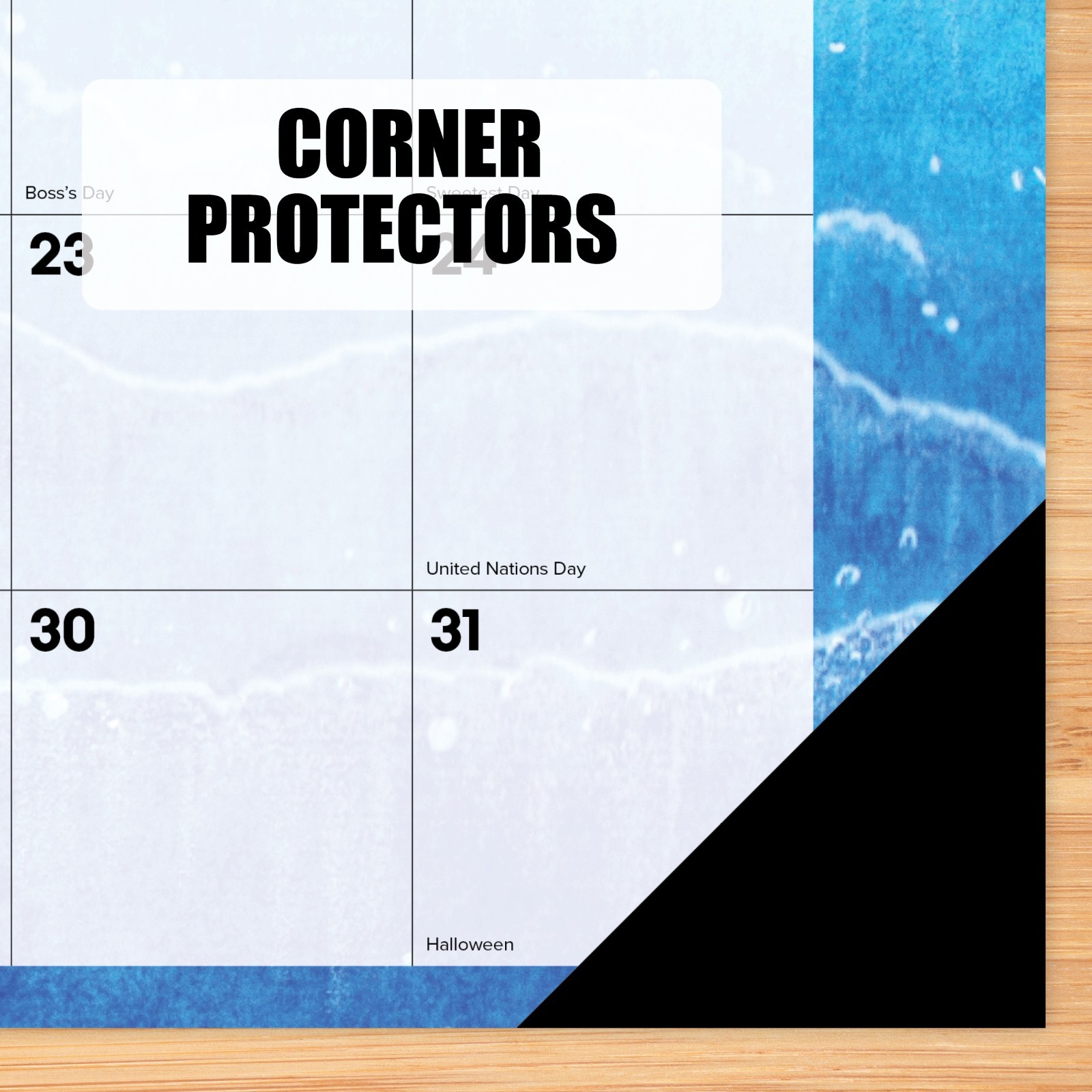 Beaches Academic Year July 2026-June 2027 17″x12″ Small Monthly Deskpad Calendar