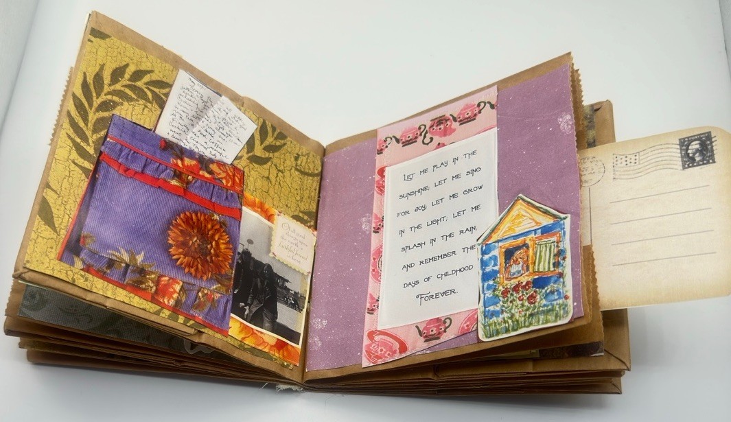 Junk Journal Good Things Take Time Brown Paper Bag Medium Coffee Dyed Paper