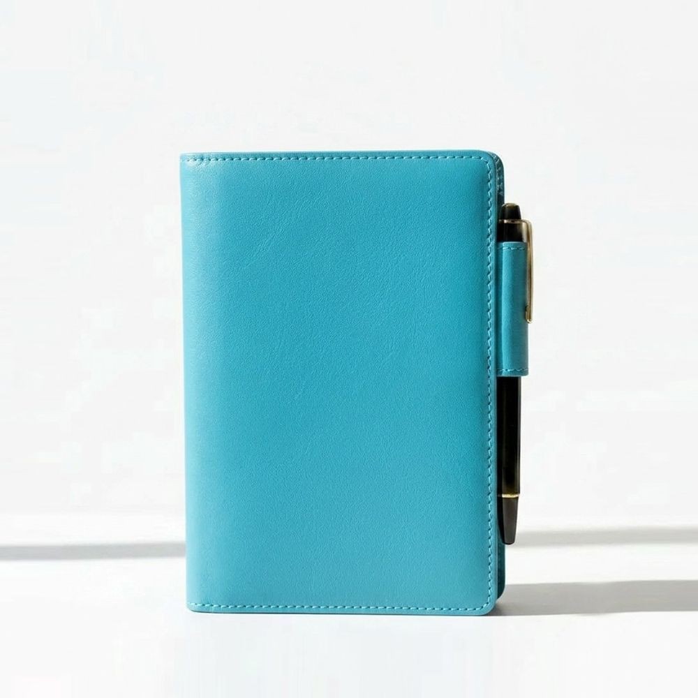 Takahashi Genuine Leather B6 Notebook Cover with Pen Holder Used Leather Organiz