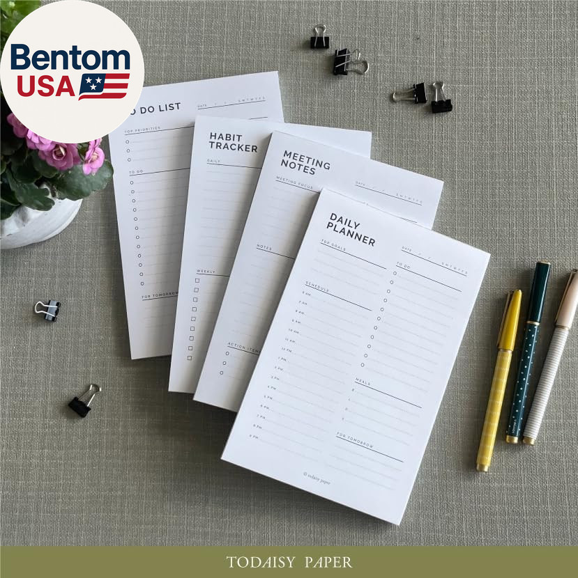 Meeting Planner Notepad 5.5 X 8.5″ Meeting Agenda Sheets, Meeting Schedule Notep