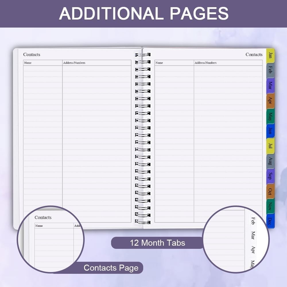 Stylish 2026 Planner – Weekly & Monthly Layout with Durable Flexible Cover