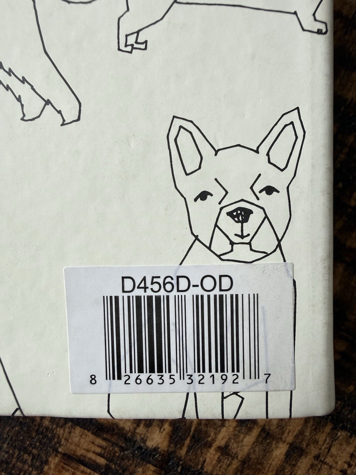Denik Soft Cover Lined Notebook Dog Pattern White And Black BRAND NEW