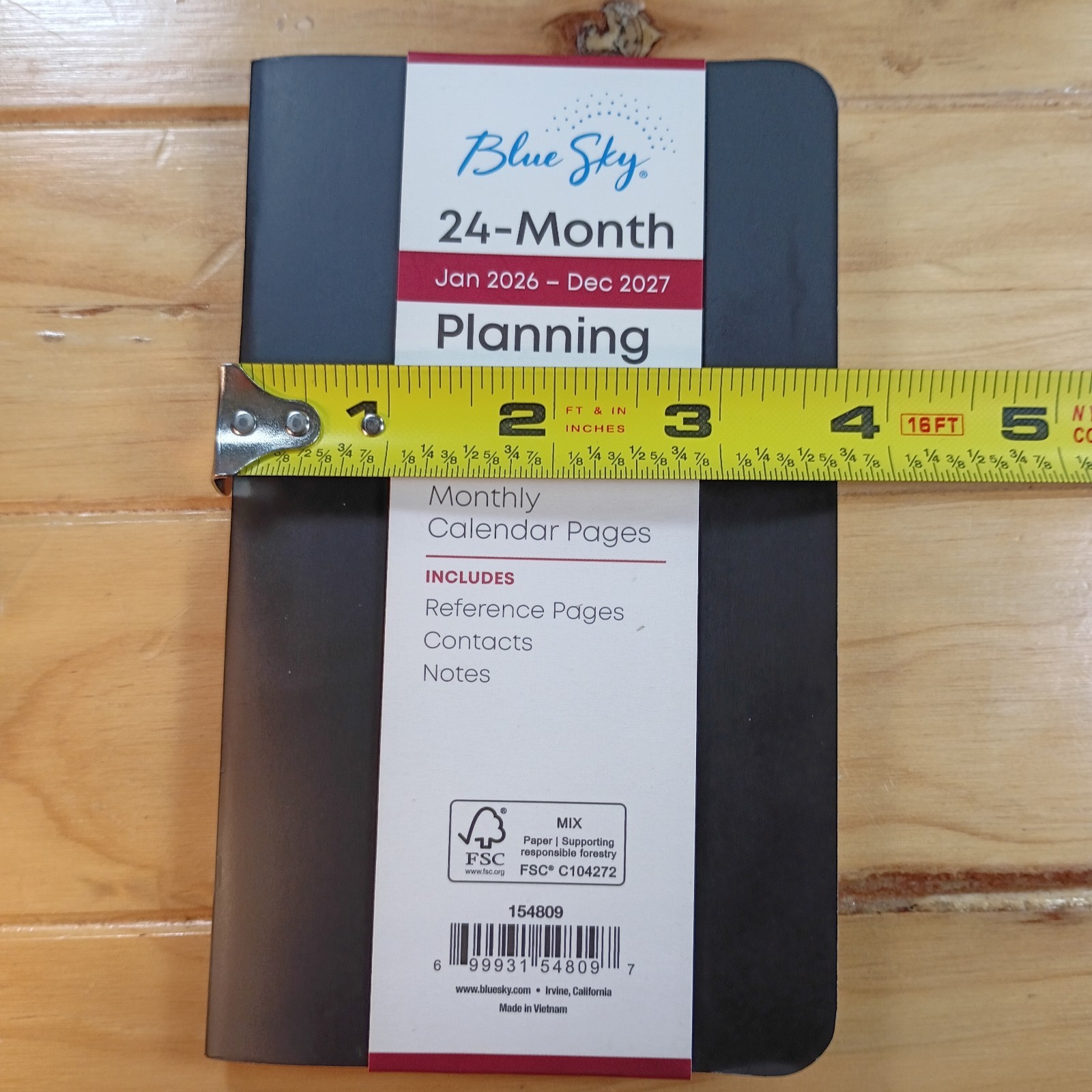 Blue Sky 24 Month Jan 2026- Dec 2027 Planning Calendar Classic Pocket Size New