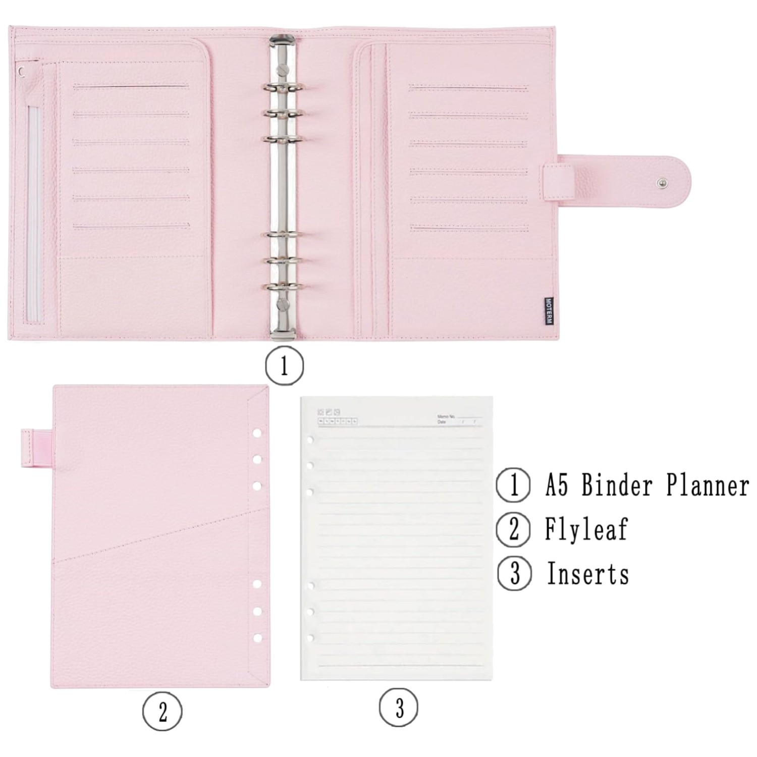 A5 Genuine Leather Rings Planner – 30mm Ring Binder