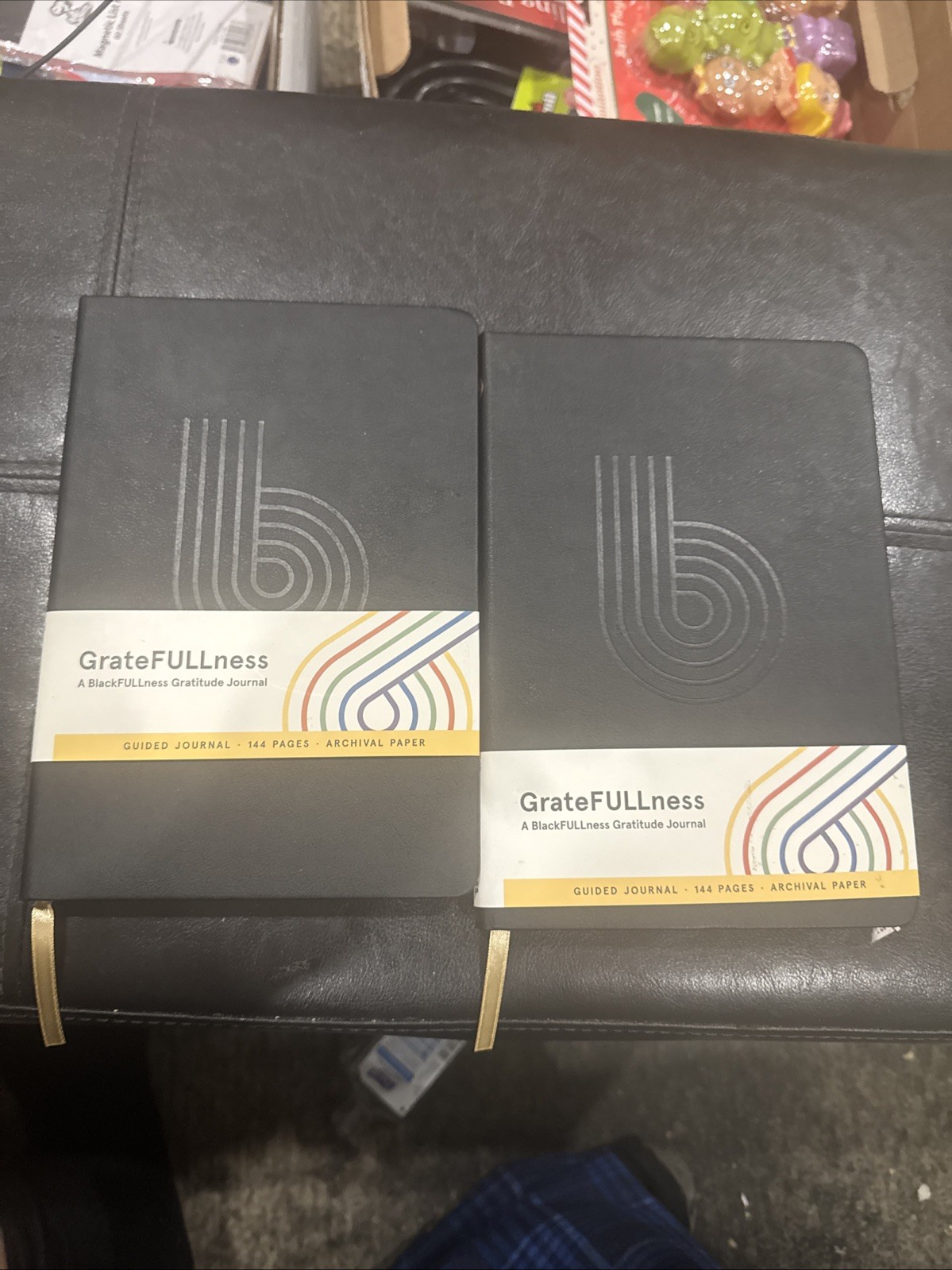 GrateFULLness BlackFULLness Gratitude Journal 144 Pages Guided Notebook Set 2