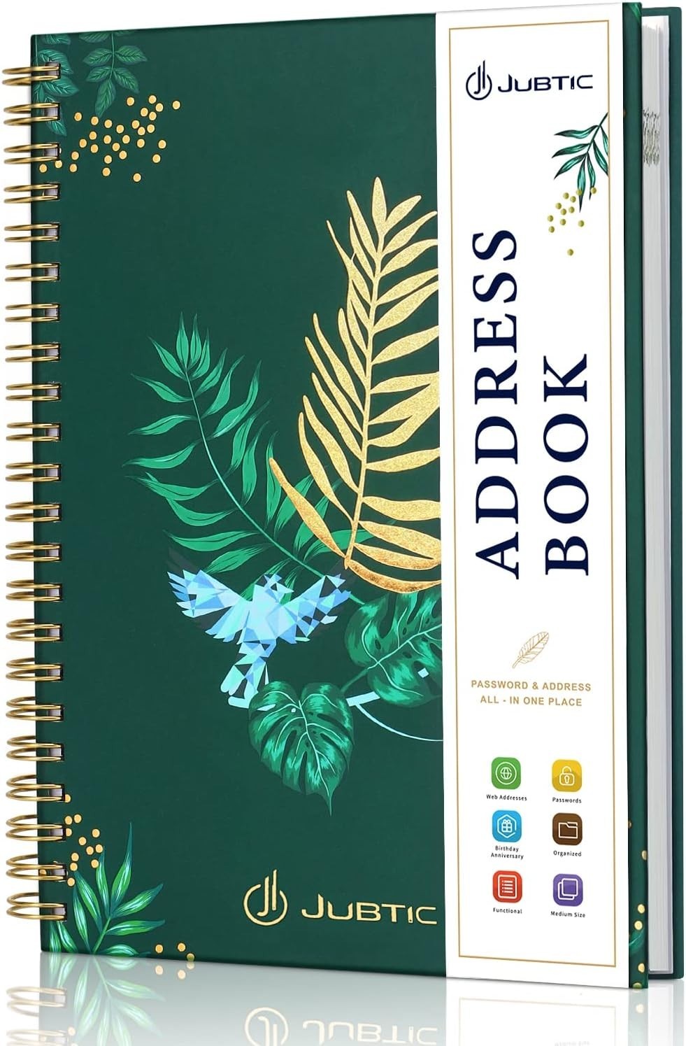 Refillable Address Book with Alphabetical Tabs Print Telephone 144 Pages
