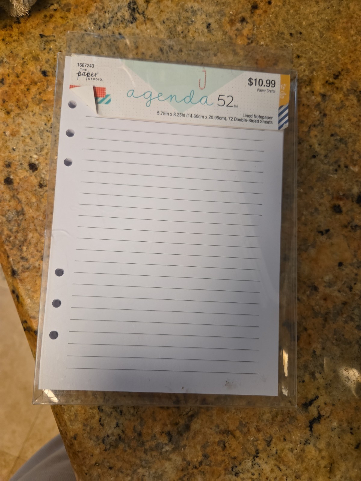 Agenda 52 Personal Size Double-Sided Expense Tracker Notepad