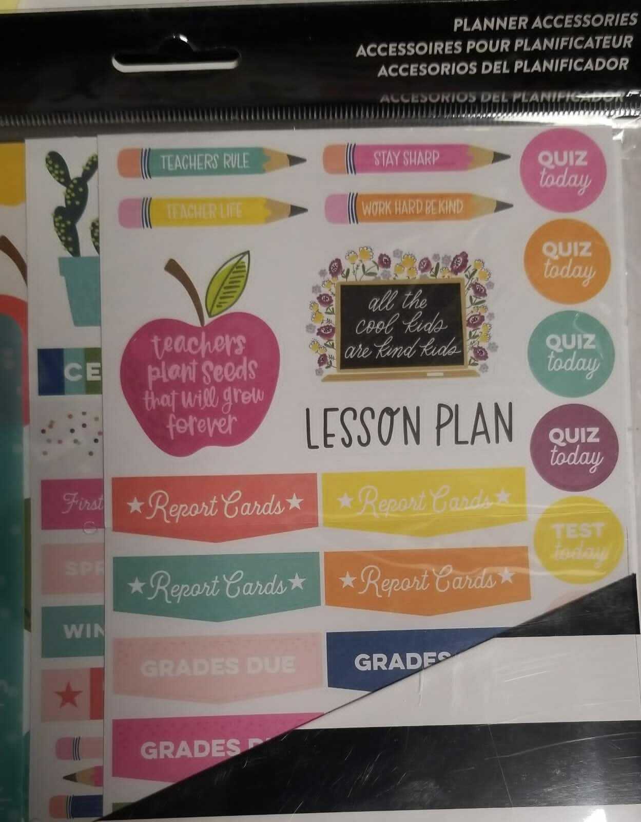 99 Pieces The Happy planner Planner Accessories 8.5in X 11in. 21.5cm X 28cm