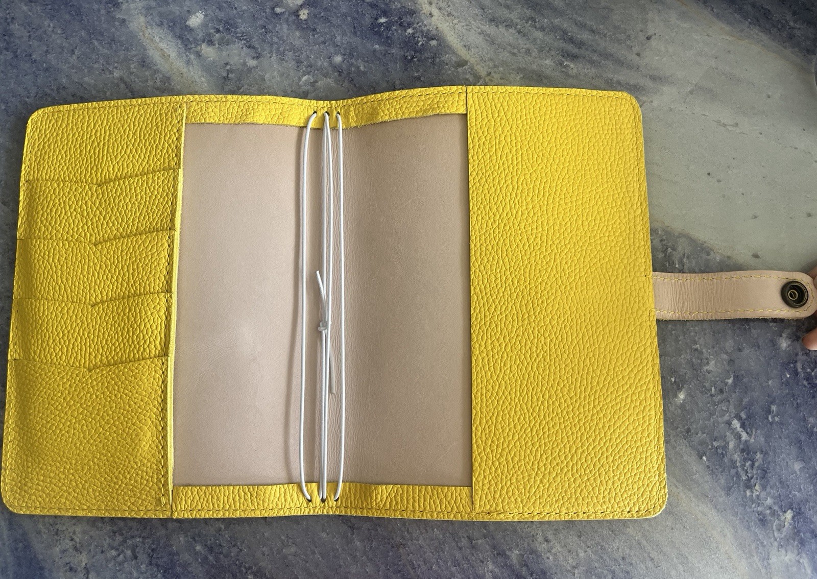 New Chic Sparrow A5 Number 10 TN Folio Leather Secret Garden Buttercup Yellow