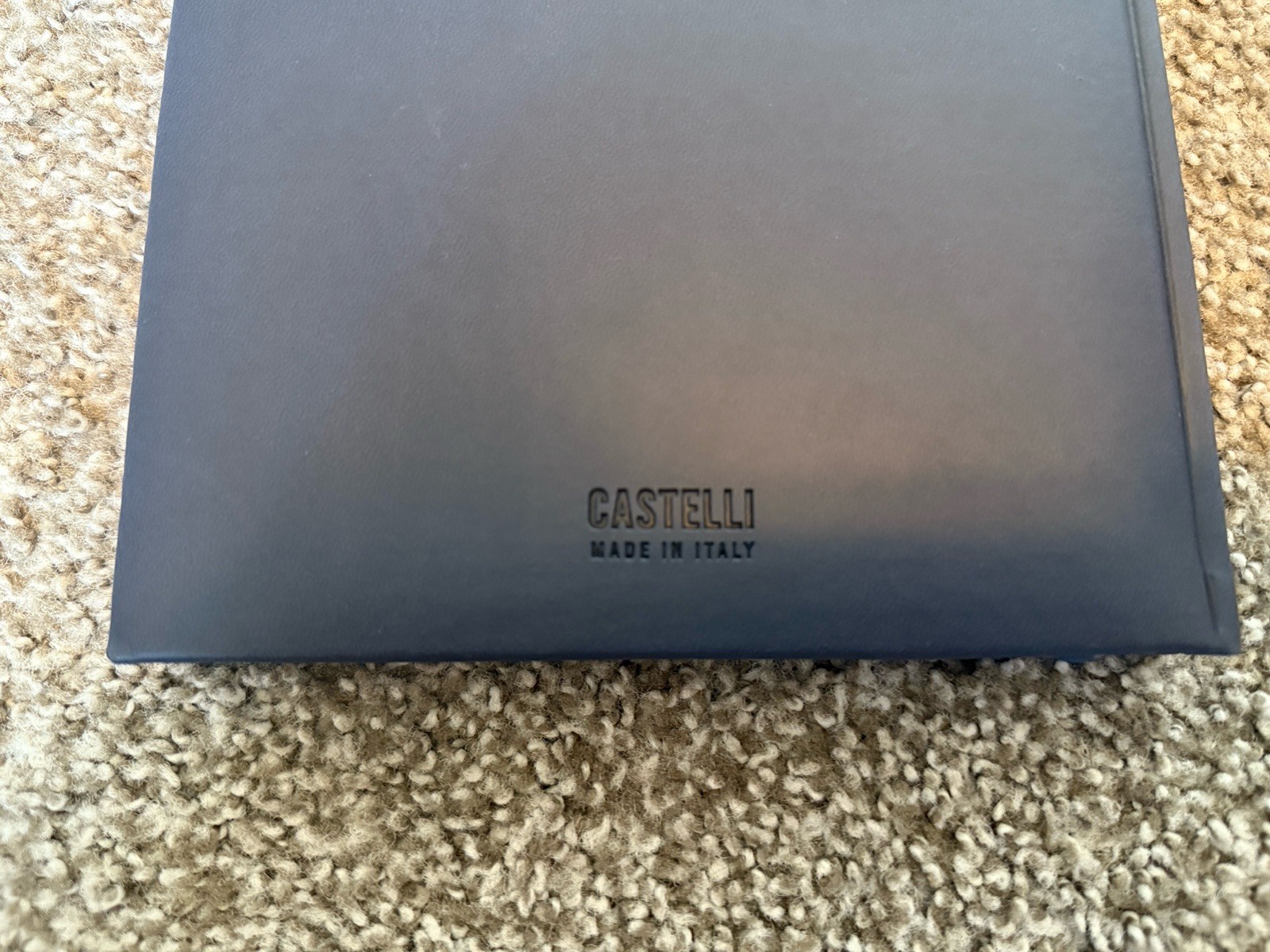 Castelli Made in Italy Navy Blue Lined Notebook Journal “Magnera” 9.5″ x 7″ NEW