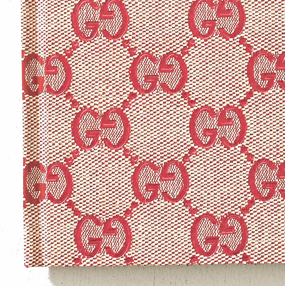 Gucci ‘My Scrapbook’ GG Monogram Hardcover Notebook Red Size 7.3 x 5.6″ NEW