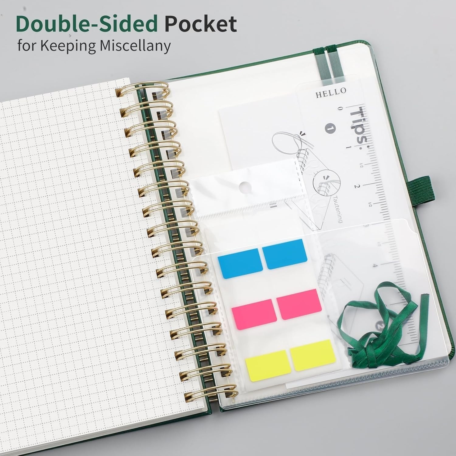 EMSHOI Spiral Graph Paper Notebook – 300 Pages, 100 GSM Thick Grid Notebook,