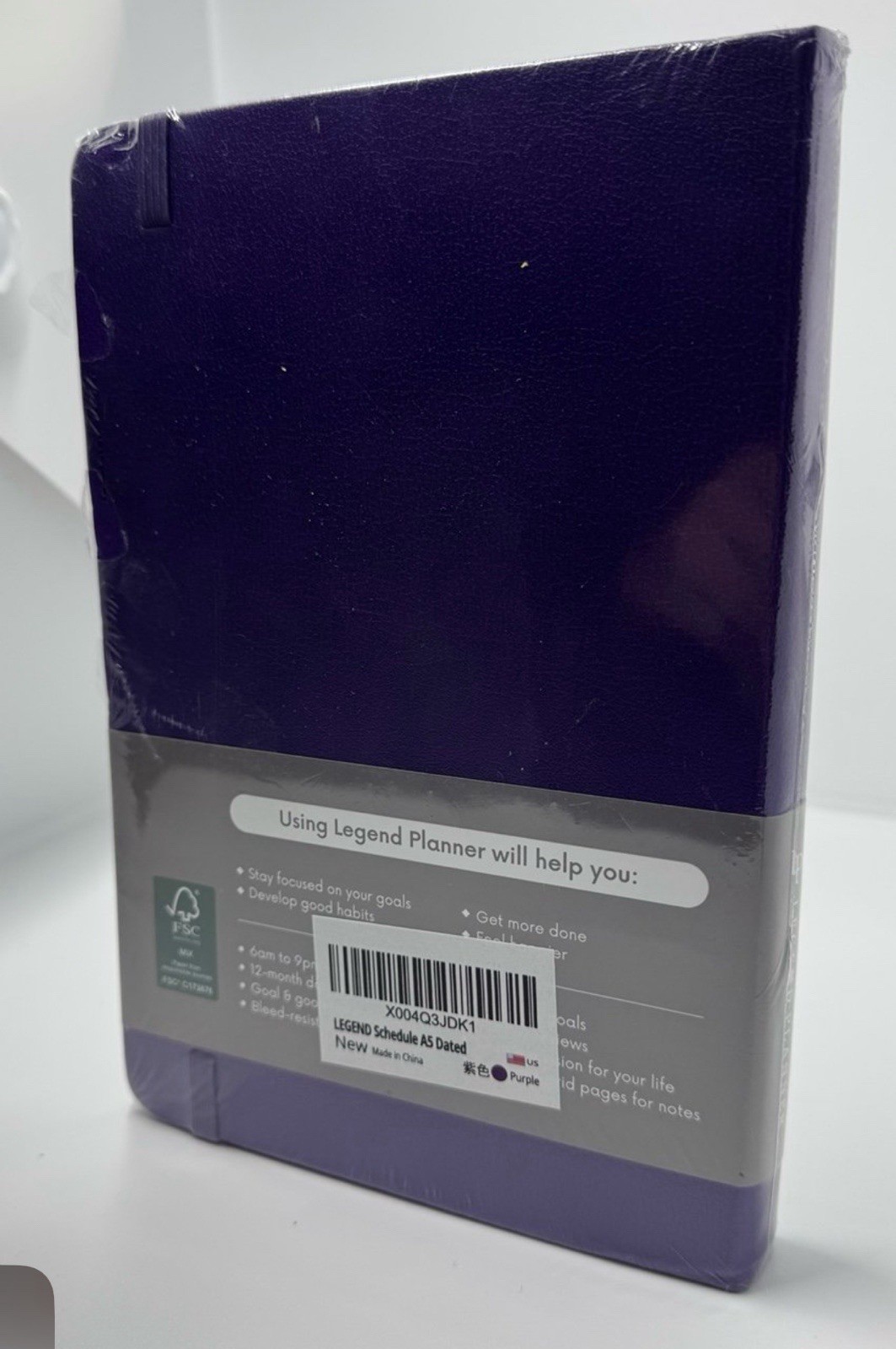 Legend Planner | Hourly Planner 2026 | A5 5.5×8.3 | Purple | SEALED