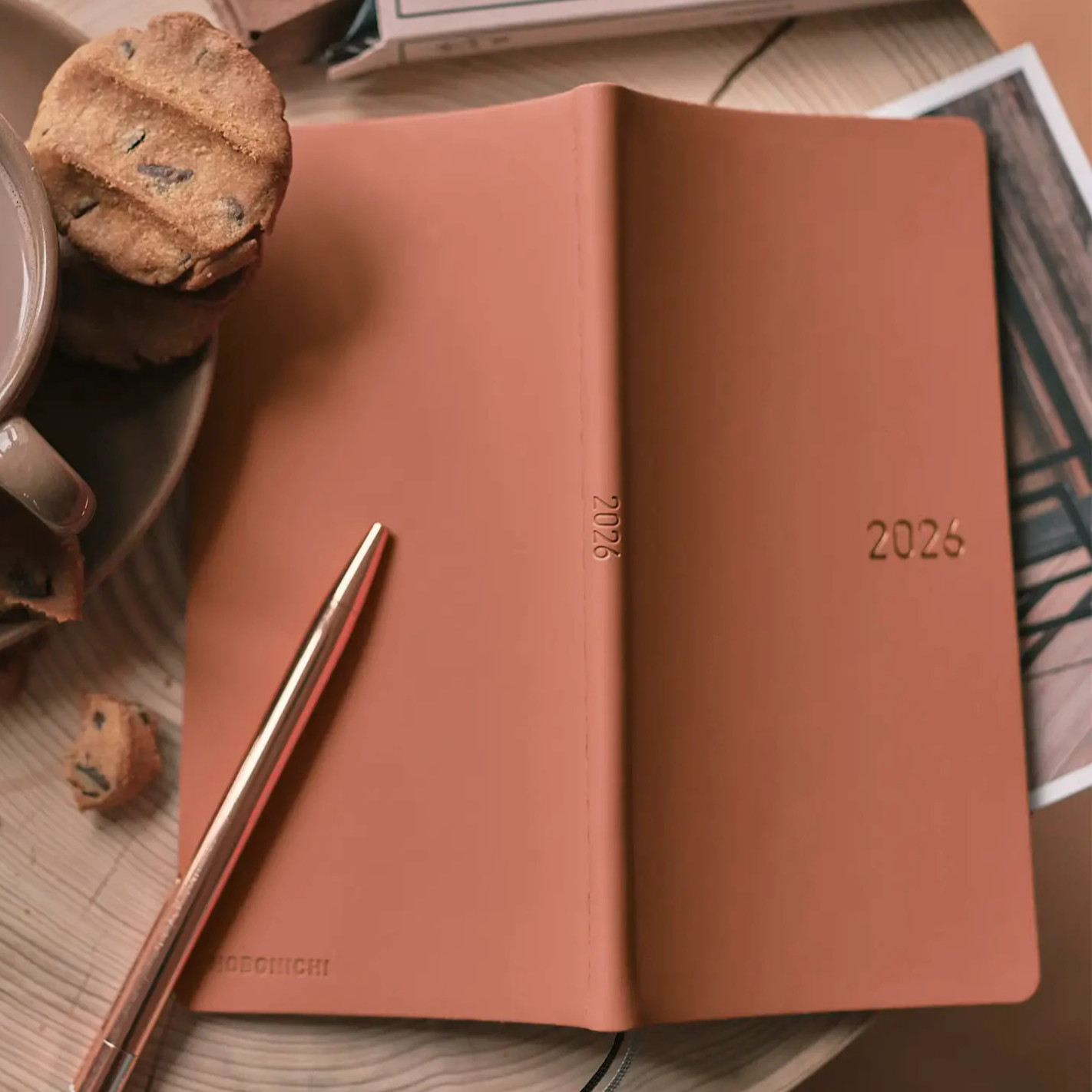 HOBONICHI TECHO 2026 Smooth weeks English Japanese PU Milk Cocoa etc. JAPAN NEW