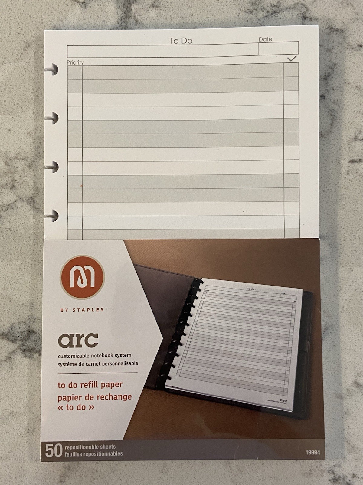 NEW & SEALED ARC CUSTOMIZABLE NOTEBOOK SYSTEM REFILL SHEETS-Pack of 50-8.5×5.5″