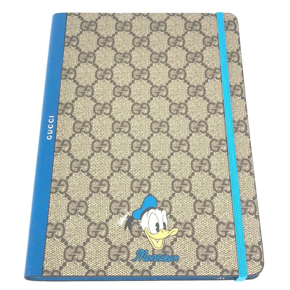 GUCCI DISNEY Donald Duck GG Supreme Note Notepad Stationery notebook Unused