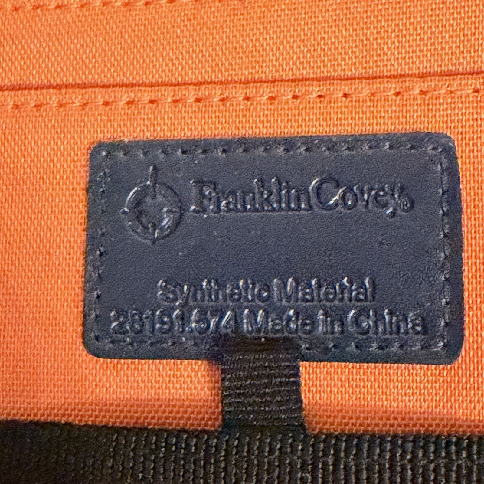 Franklin Covey Orange Sport Nylon Binder Compact 6-Ring Holds Pages 8.5” x 6.5”