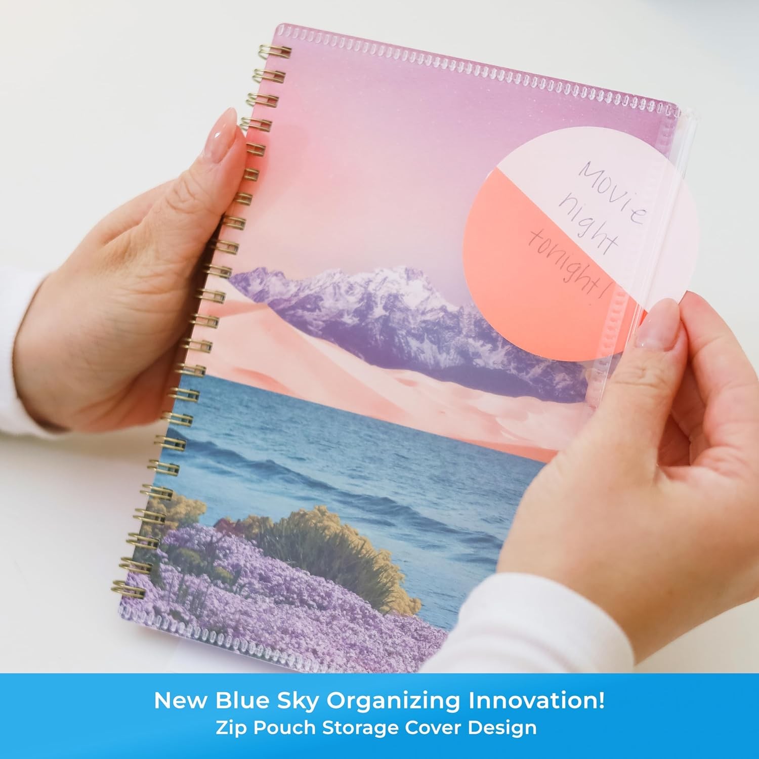 Blue Sky 2025-2026 Weekly and Monthly Academic Year Planner Calendar, July 2025