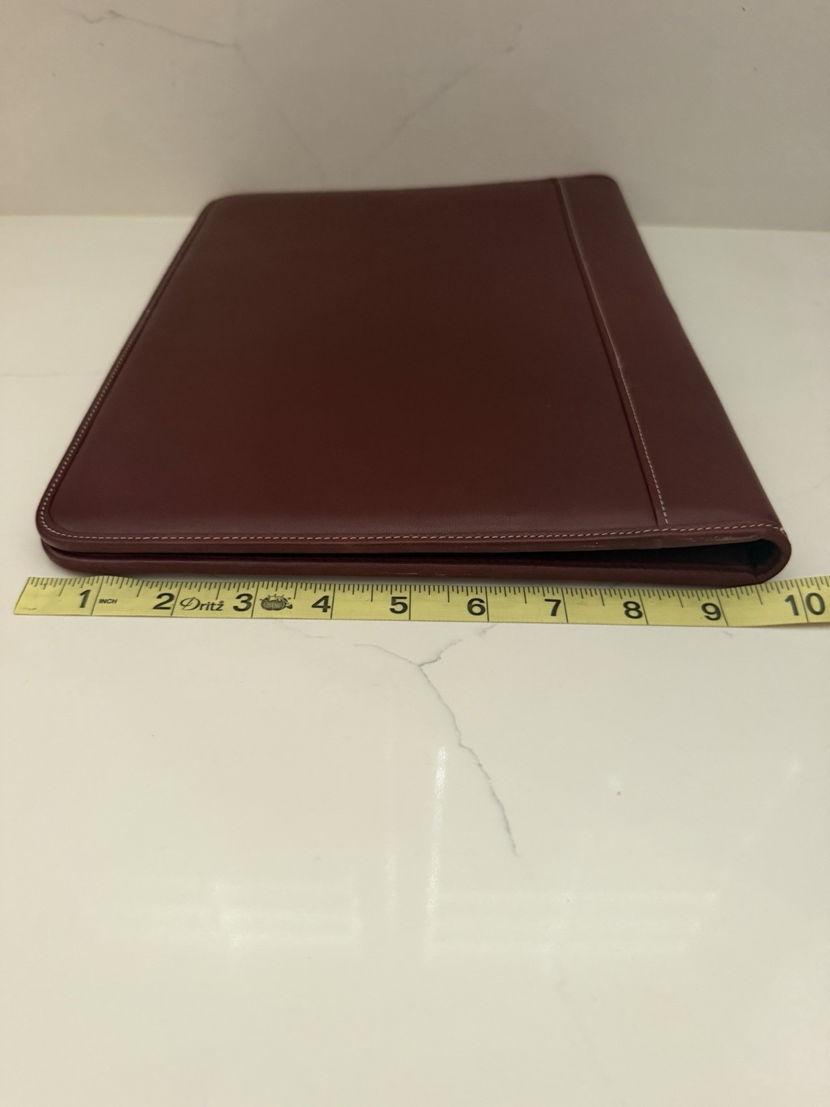 Vintage Coach Burgundy Leather Bi-fold Portfolio Notebook Organizer 12.5″ x 10″