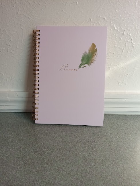 SET OF 3 Planner Journal 160 pages Hardback School Work Home Pink 8.5″ x 6.5″