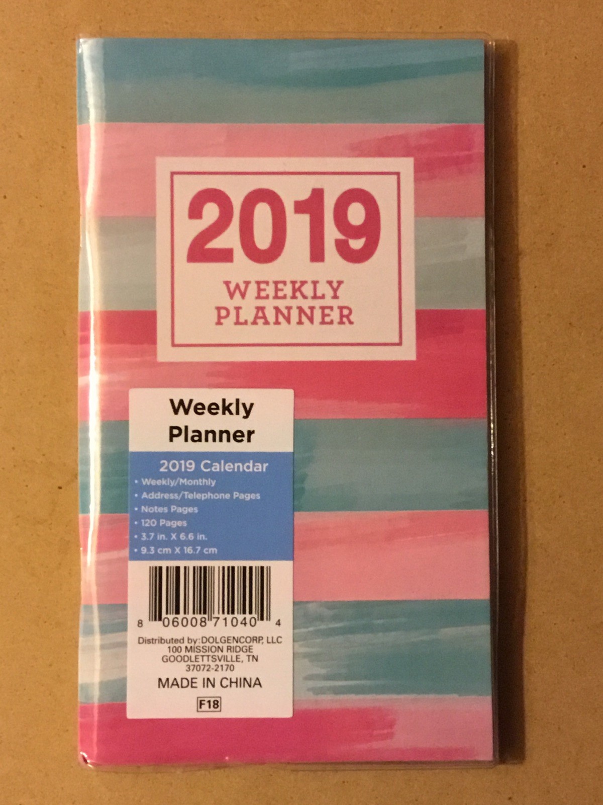 2019 Weekly Planner Calendar Organizer Agenda Pocket/Purse Size 6 3/4″ x 3 7/8″