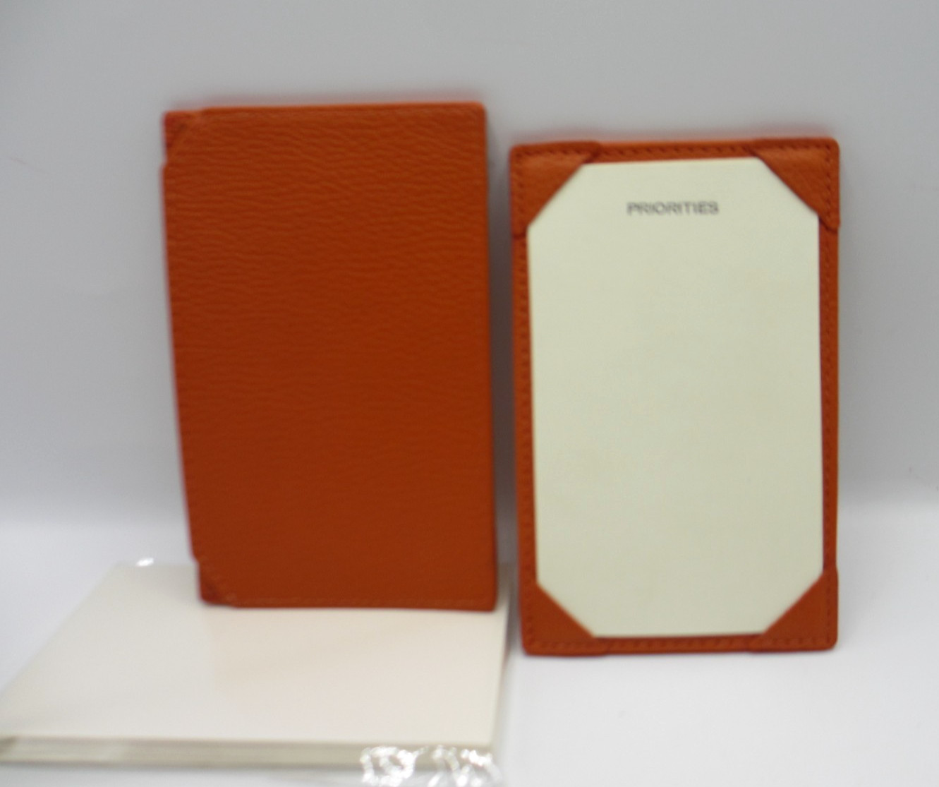 Jotter Personal Pocket Leather w 24 Cards Refillable Graphic Image ORANGE