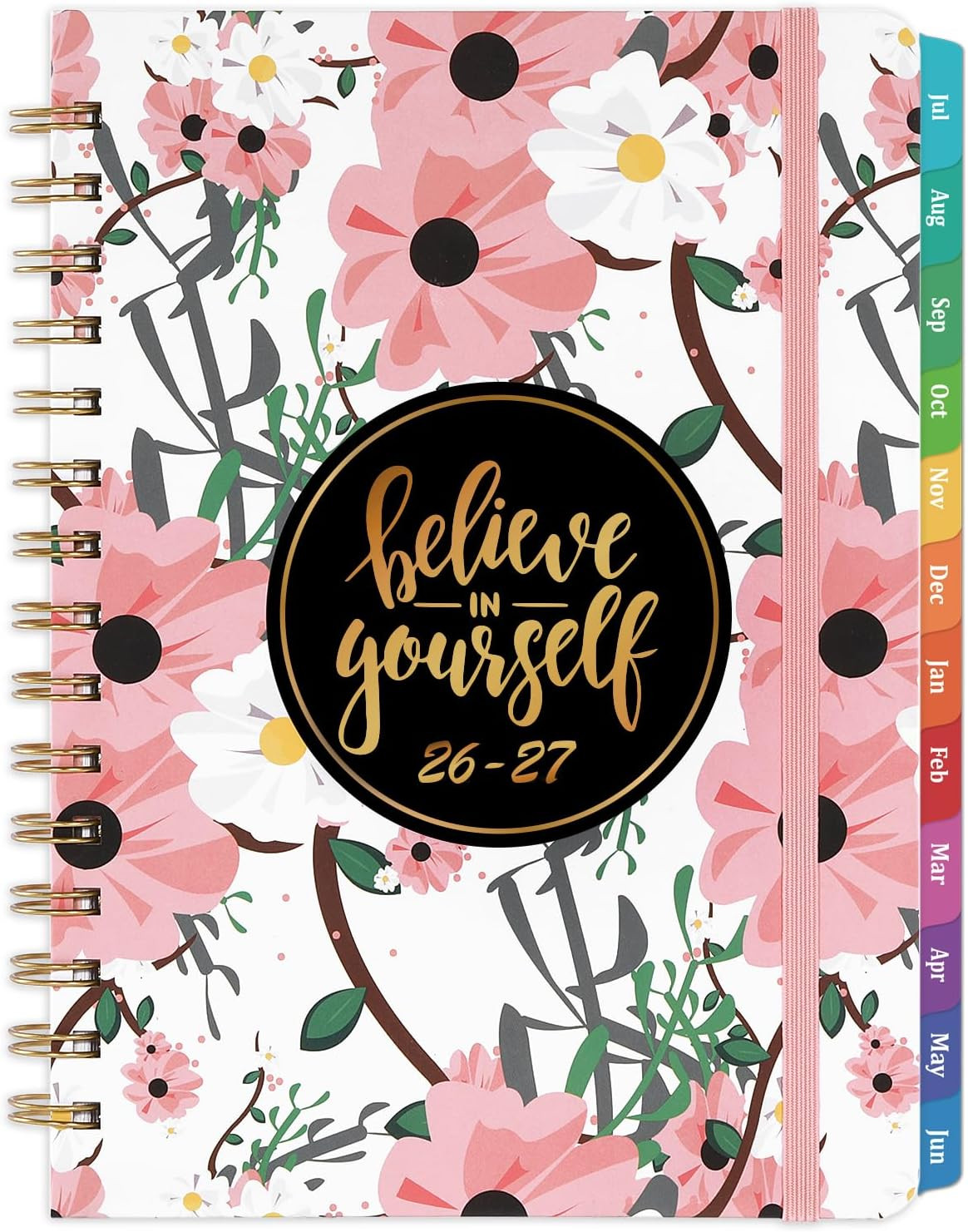 2026-2027 Planner – Weekly & Monthly Planner 2026-2027 with Tabs, 6.4″ x 8.5″, J