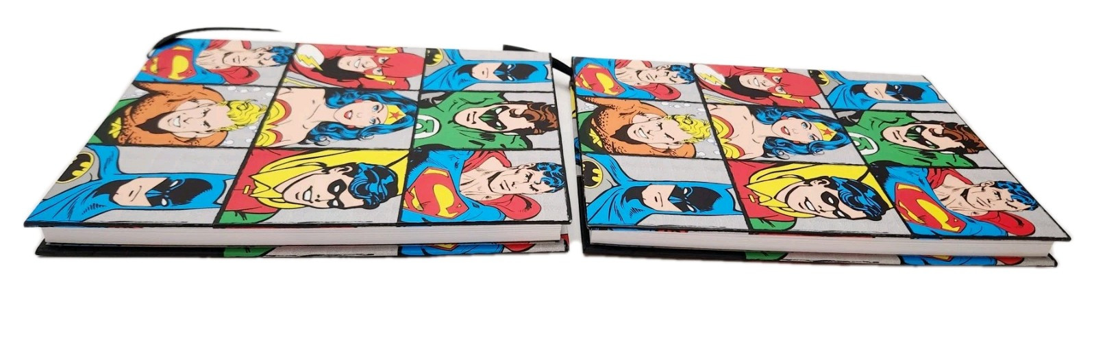 Silver Buffalo DC6150 DC Comics Characters Grid Hard Cover Journal, Lot Of 2 New