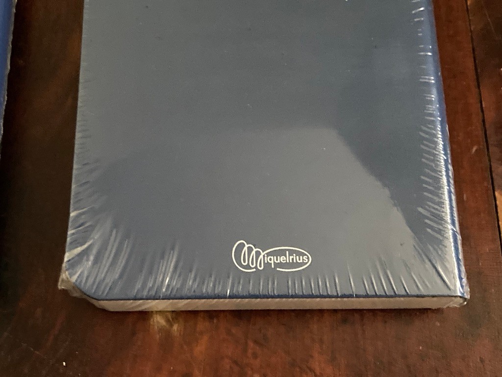 2 New Blue Miquelrius Notebook Journals Spain 8.2″X6″ 6″X4″ Lined 200 Sheets