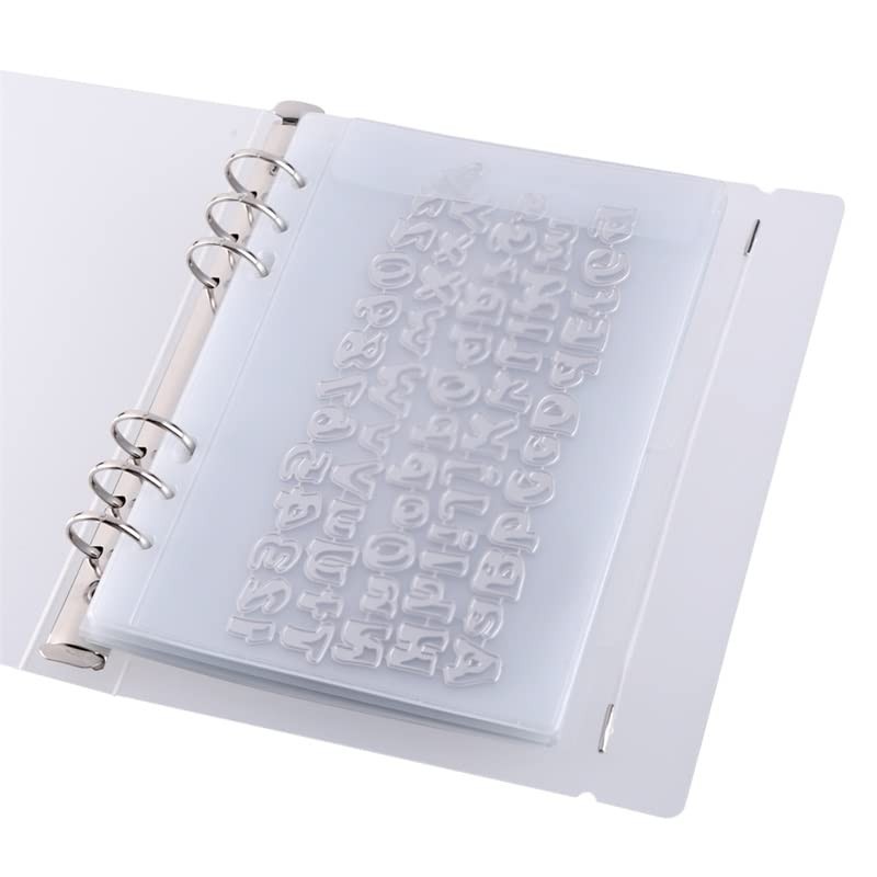 10 Pack A5 Size Plastic Binder Pockets,6 Holes Waterproof PVC Folders Loose L…