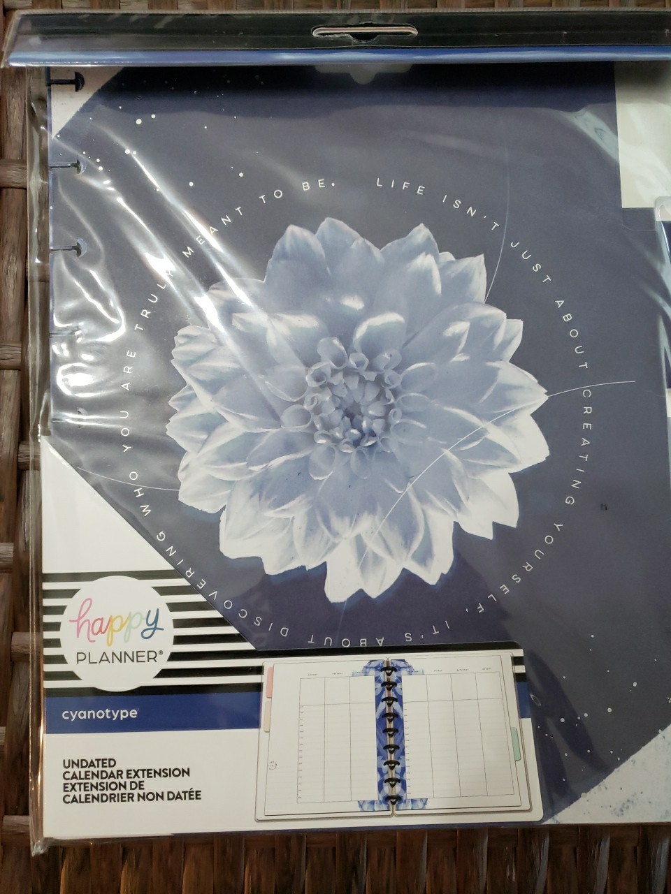 Happy Planner Cyanotype Vertical Hourly Classic Extension Pack 4 Months
