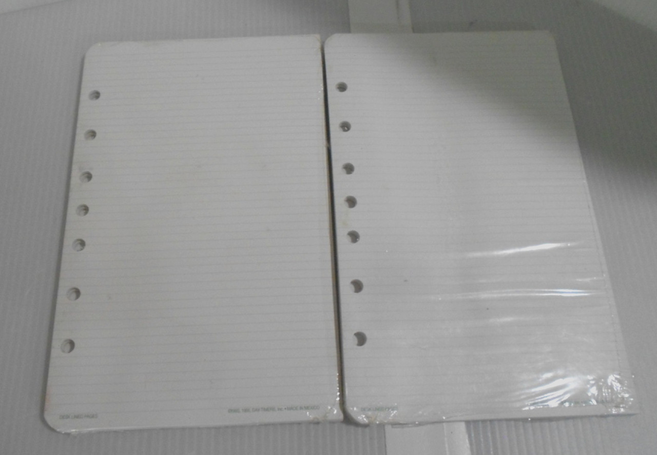 2 pk Day-Timer Lined Note Pages 2 Pads 24 Sheets 5.5″ x 8.5″ Desk Size Refill