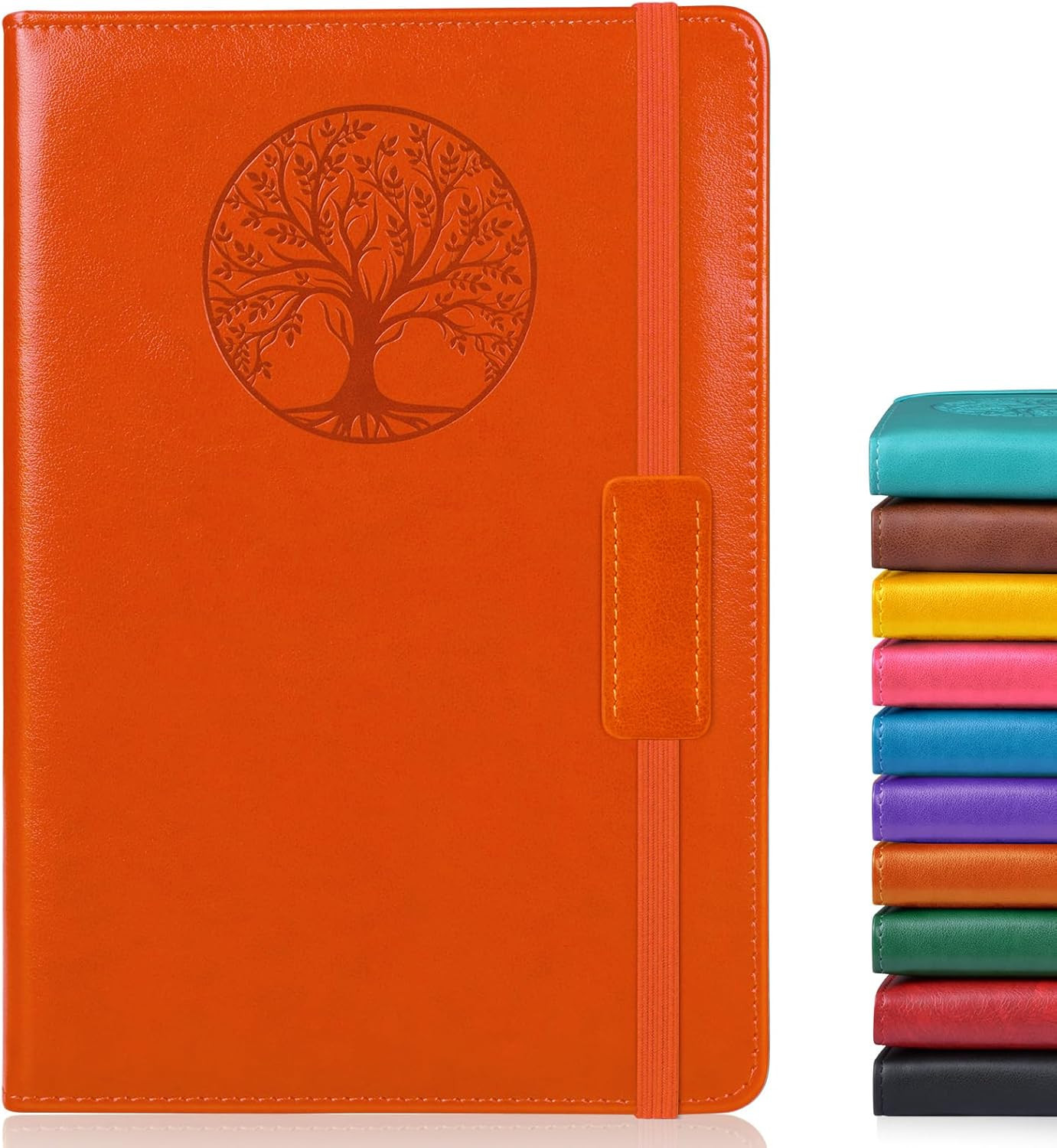 Leather Journal Notebook,256 Thick Lined Pages,Hardcover 5.7″×8.3″ | Vintage Jou