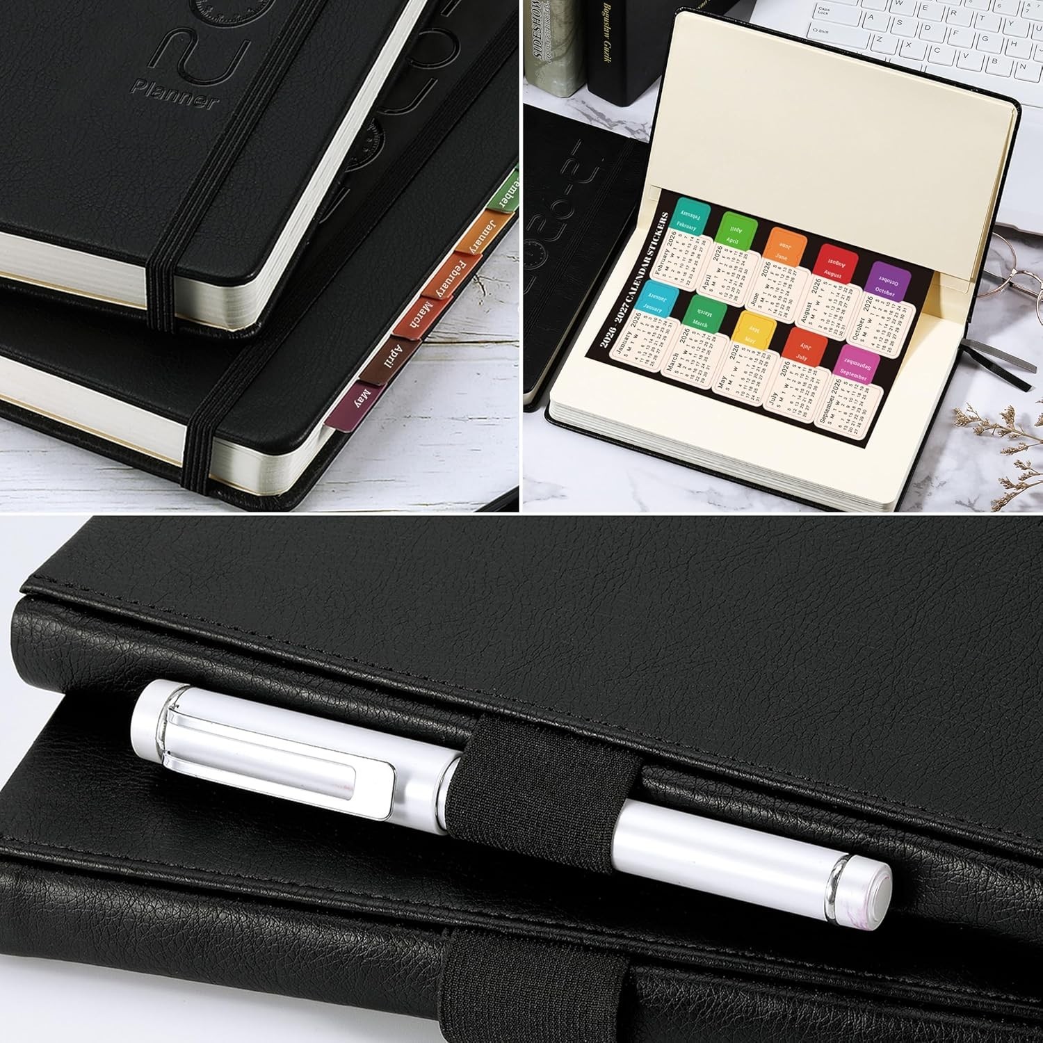 Functional 2026-2027 Planner – Faux Leather