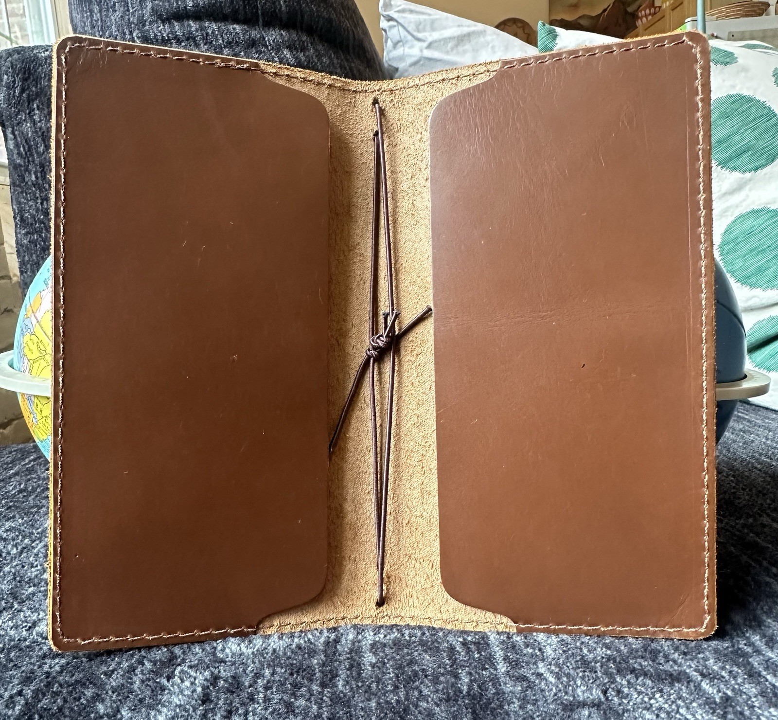 CHIC SPARROW B6 Slim Leather Cascade Folio Traveler Notebook Brown *READ*