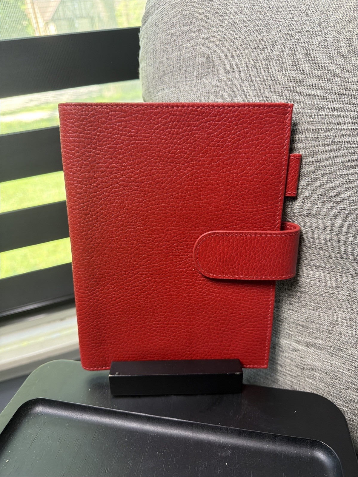 Moterm B6+ Leather Cover Notebook Planner Cherry Red