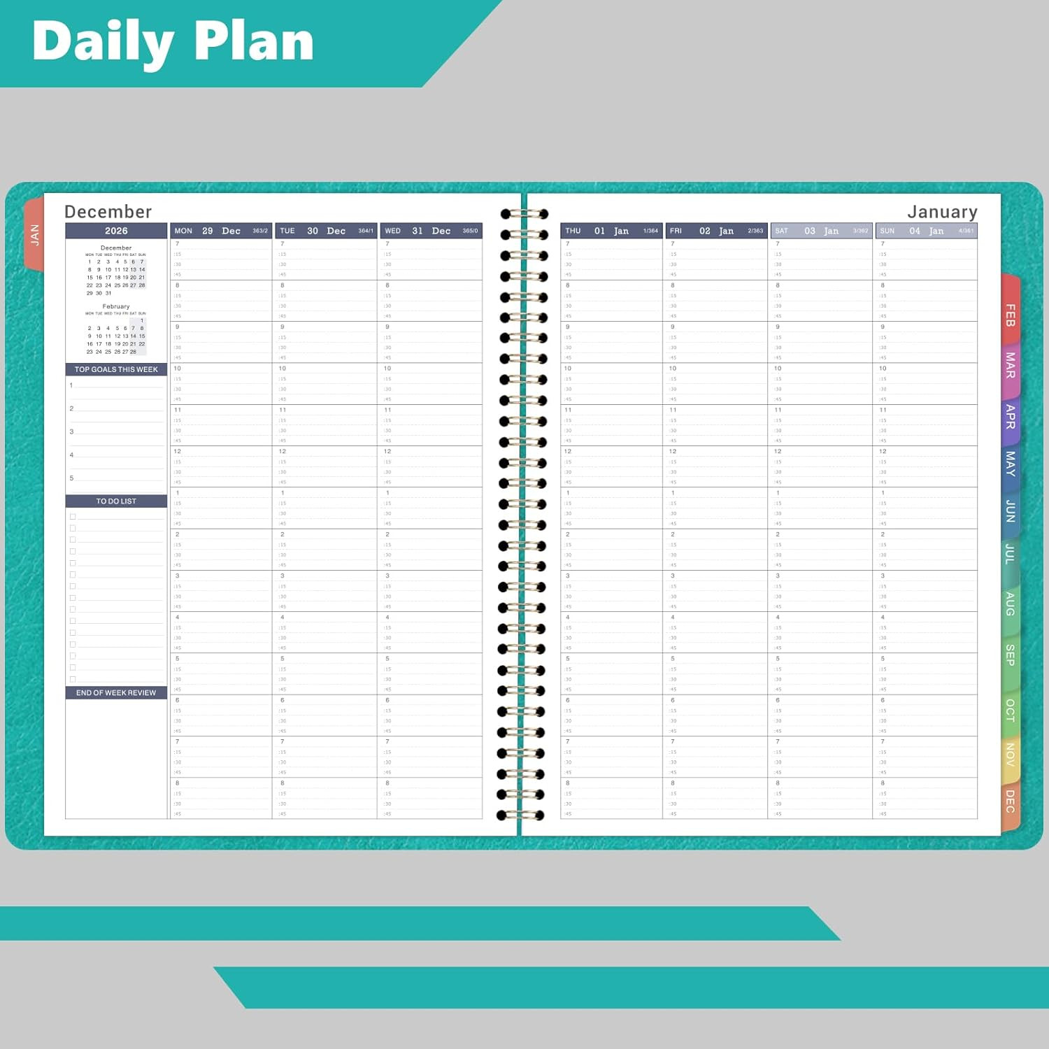 2026 Weekly Appointment Book & Planner – Large 2026 Daily Hourly Planner, JAN 20