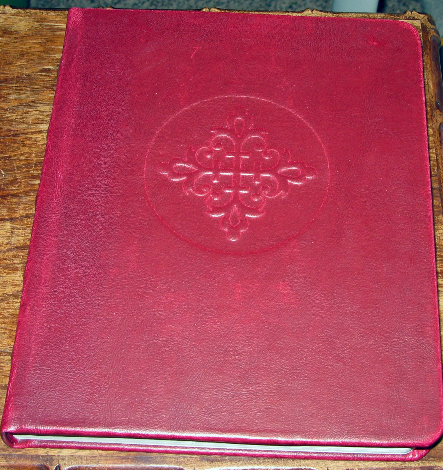 Leather Notebook Blank Journal Writing Diary Notepad Planner, Red