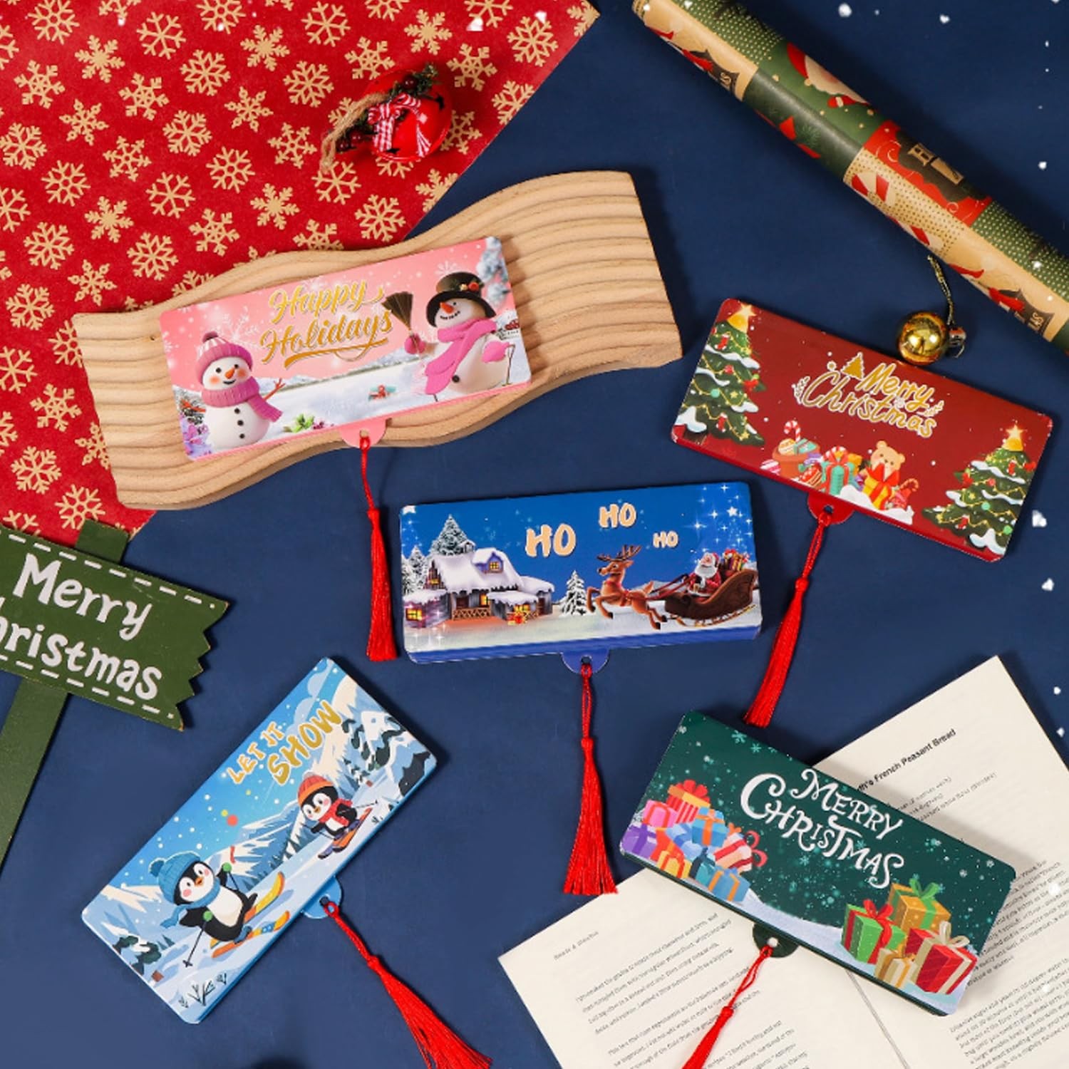 JANTORSGD 2 Pack Christmas Cash Gift Envelopes, 10 Slots Christmas Money Hold…